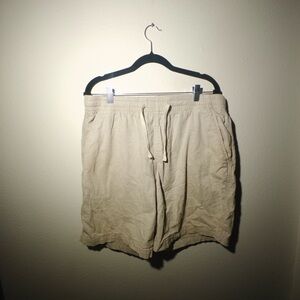 Old Navy Tan Flat Front Shorts